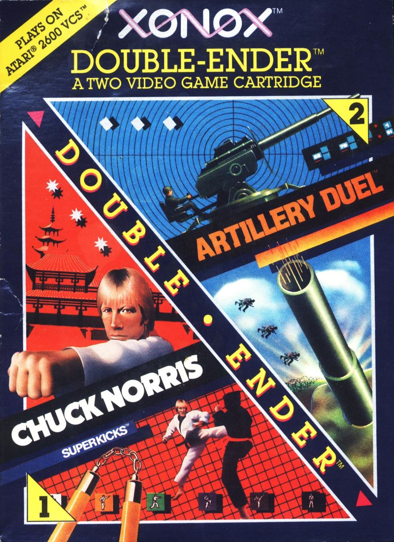 Artillery Duel/Ghost Manor box art for Atari 2600